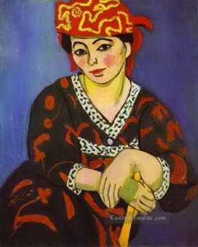 Henri Matisse Werke - Madame Matisse madras rouge abstrakter Fauvismus Henri Matisse